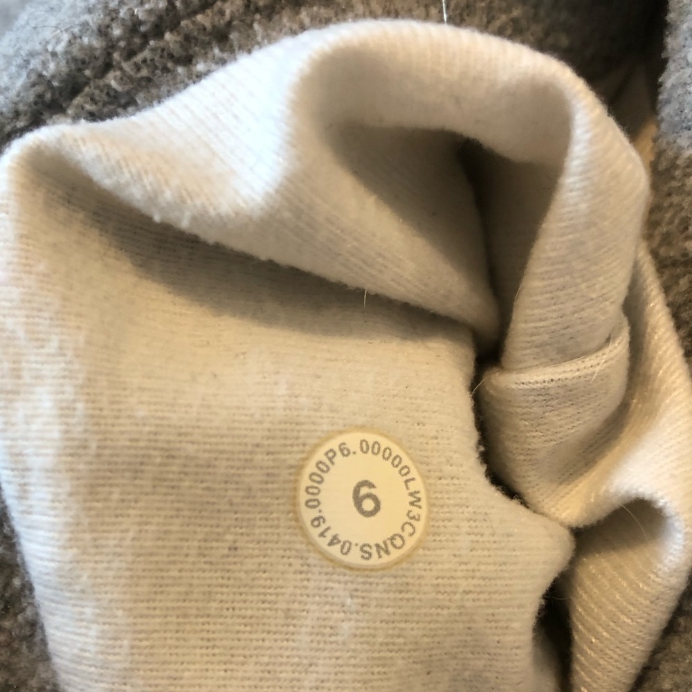LULULEMON GO FORWARD FLEECE PULLOVER FUNNEL NECK GREY SIZE 6 - Picture 9 of 12
